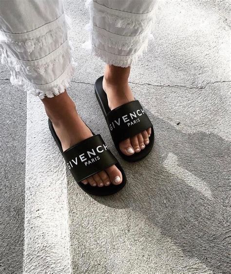 givenchy slides black white|givenchy sandals size chart.